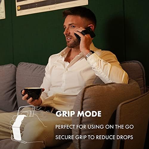 CLCKR Universal Grip Stand e Phone Wallet, Adesivo 3 titular de cartões com punho de dedos, retrato