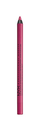 Slide de maquiagem profissional NYX no lápis labial, revestimento labial - rosa doce