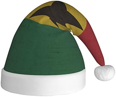 Bandeira do Gana retro, adultos engraçados, chapéu de Natal para mulheres e homens chapéu de férias de