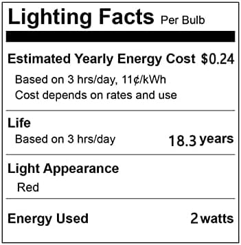 Iluminação LXCOM LED LUZES DE NOITE decorativa E14 Bulbo LED 2W Night Night Bulbo 15W Substituição