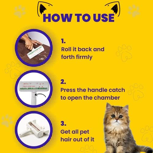 Removedor de cabelo para animais de estimação Chomlint - Removedor de cabelo de gato e cachorro