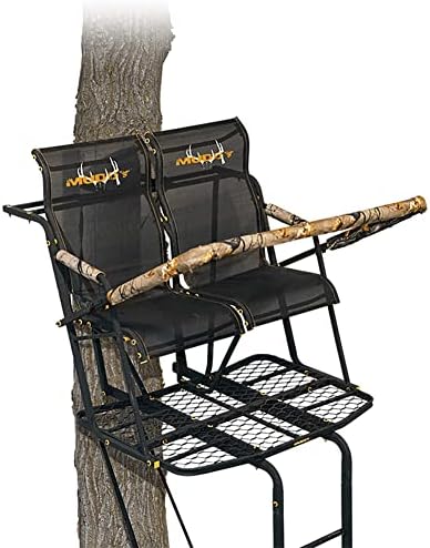 Muddy MLS2800 Rebel 2.5 17 'Stand Tree, estilo lombar 1.5 Projeto de assento para grandes jogos/tiro/caça