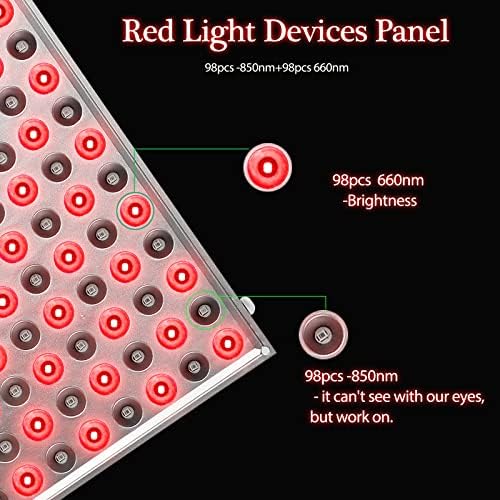 Lâmpada de luz vermelha hyunlai com timer 100w em vermelho profundo 660nm próximo a 850nm de luz vermelha de 850nm.