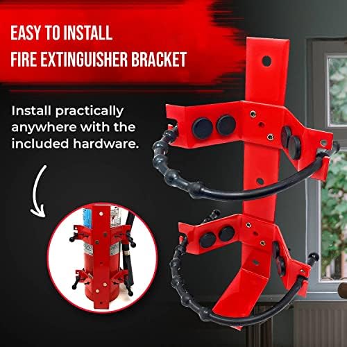 Suporte de montagem de extintores de incêndio suporte de montagem de parede pesada por 2,5 lb e 5 lb de