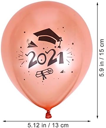 ABOOFAN 15PCS 2021 Balões de festa da festa de formatura