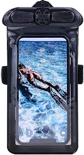 VAXSON Telefone Case Black, compatível com Tecno Pop 5 LTE Bolsa à prova d'água Bolsa seca [não filme