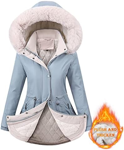Casacos com capuz de inverno para mulheres arrasteiras quentes jaqueta sólida espessa acolchoada lã solta