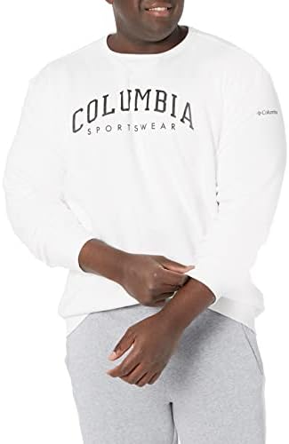 Tripulação de lã de logotipo masculino de Columbia