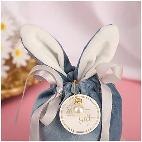 Confiança Craftsman Páscoa Cute Bunny Gift Packing Bacs Velvet Valentine Day Day Rabbit Chocolate Sacos de doces