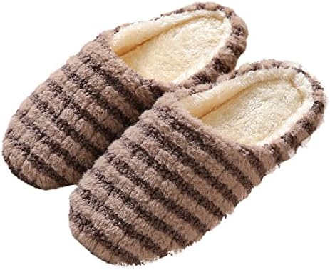 Slippers for Women Round Round Plush macio macio leve lã de lã forrada deslizante quente em chinelos chinelos