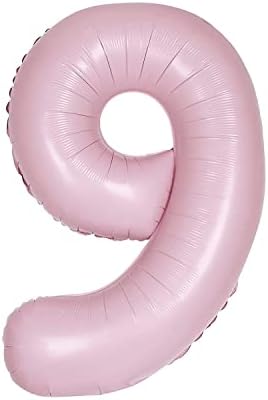 9 Balão de folha em forma- 34 i fosco adorável rosa, pacote de 1