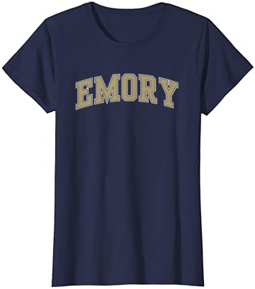 Emory Eagles Arch Over Navy Licensed T-Shirt