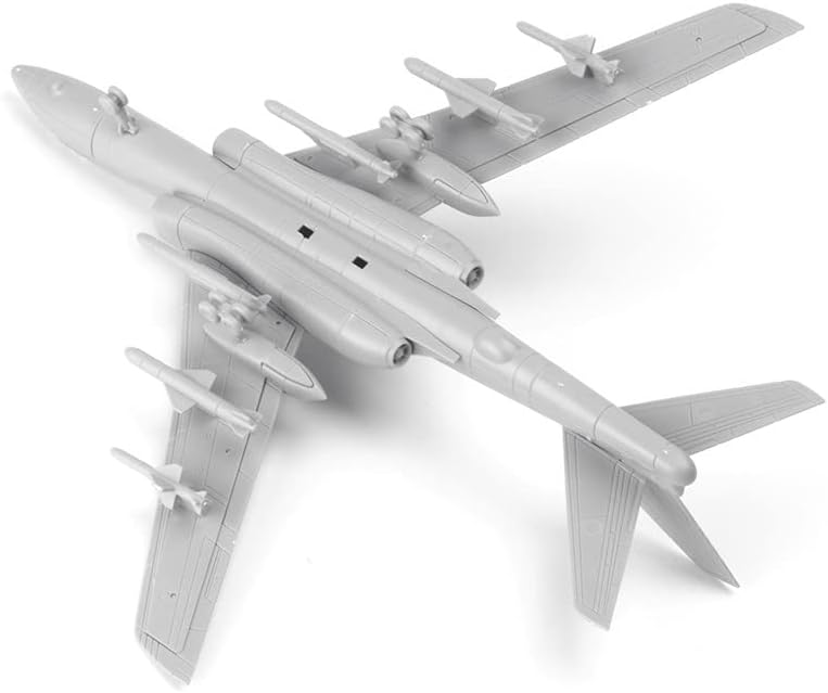 1/144 Escala Não montada China H-6K Modelo de bombardeiro modelo Diecast Plane com suporte de exibição