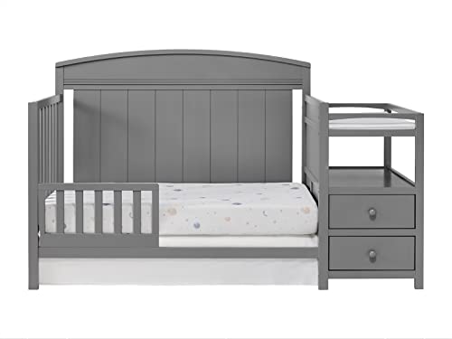 Oxford Baby Pearson Crib to Toddler Bed Guard Rail Conversão Kit, Dove Gray, Greenguard Gold Certified