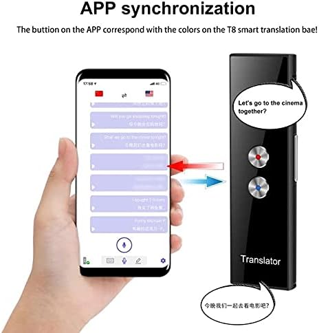 Tradutor de voz CzdyUf T8 68 Idiomas Multi idiomas InstantLe traduzir muito tempo TRADOR em tempo real App -Compatible