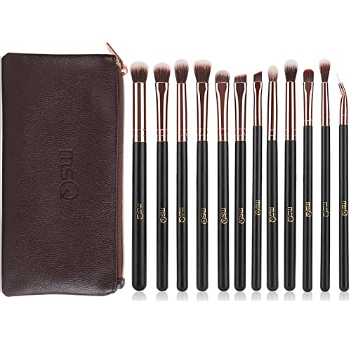Bolsa de maquiagem MSQ Bag de cosméticos - estojo de lápis premium com up up pincel e escovas de maquiagem
