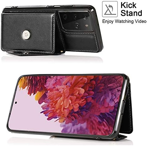Caixa da carteira compatível com a capa Samsung Galaxy S20 Fe Crossbody Leather Telefone com titular