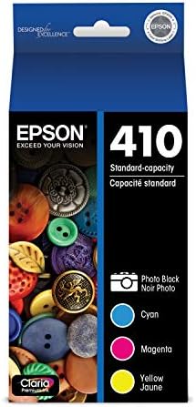 Epson T410520-S Claria Premium multipack tinta, foto em preto e colorido pacote e 410xl Photo Black Ink Cartuck, alta capacidade