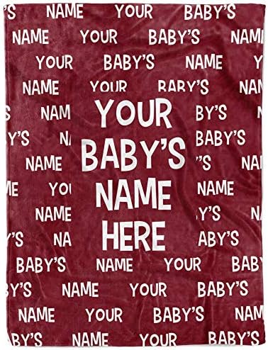 Cobertor de bebê personalizado com nome para meninos e meninas personalizadas cobertores de chá de bebê