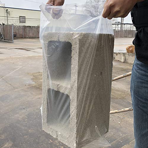 Allgala pesado pe espeão de 3mil de forma aberta sacos de embalagem de plástico/transparente-18x24-600