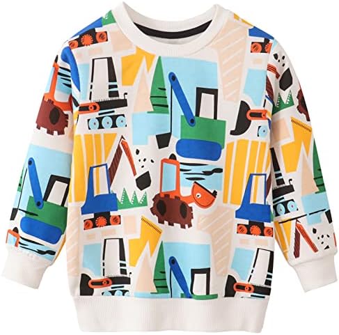 Frogwill Toddler Boys Crewneck Sweatshirt Camisa de manga comprida roupas de inverno Tops Tops Roupfits