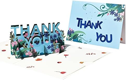 Magic Ants Pop-up Cartão de agradecimento 3D Pop-up de Ação de Graças Dê Agradecimentos Cartões Mães Mães Pais Dia Gratidão dos Negócios Apreciação Amizade Basicada Graduação 1pack