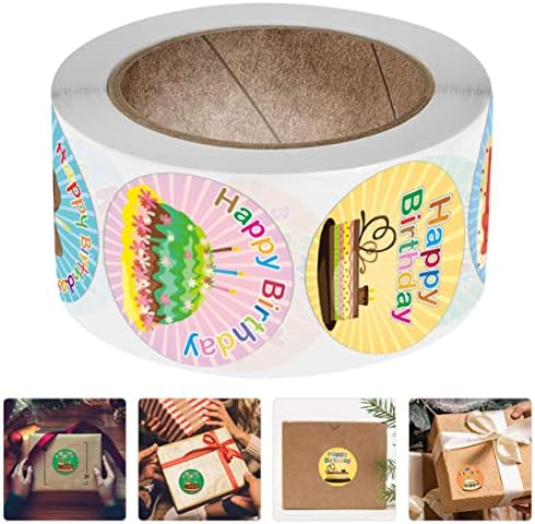 Adesivos de bestoyard kids adesivos para crianças adesivos círculos 1000 pcs rótulos de aniversário