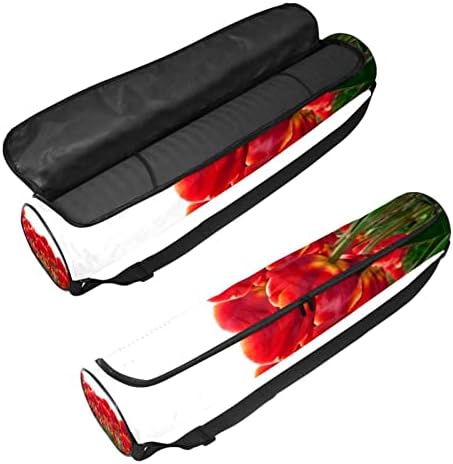 Tulips Yoga Mat Carrier Bag com pulseira de ombro de ioga bolsa de ginástica Bolsa de praia