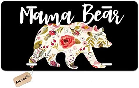Placa da placa da Mama Bear Mama, Mama Bear Placa da placa, Mama Bear Car Tag, Mama Bear Car Acessórios, Mama