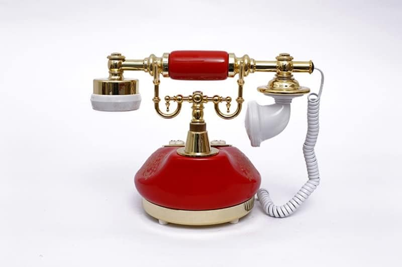 Trexd Antique Telefone Fixo antiquado Telefones de botão de botão, LCD Display Classic Ceramic Retro