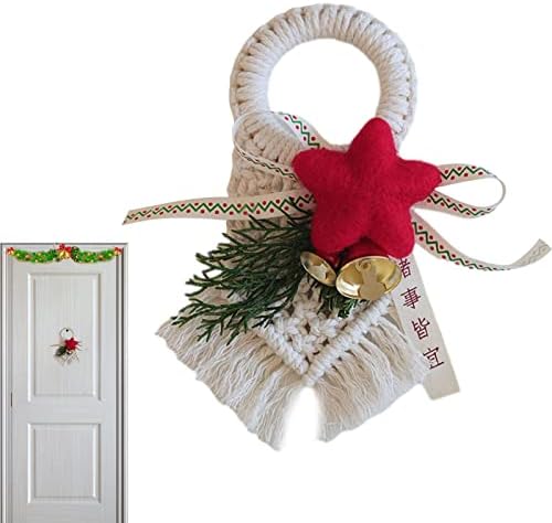 Cabides de porta de Natal | Ornamentos de porta de Natal nórdicos, maçaneta de porta, maçaneta de ornamentos, sinos