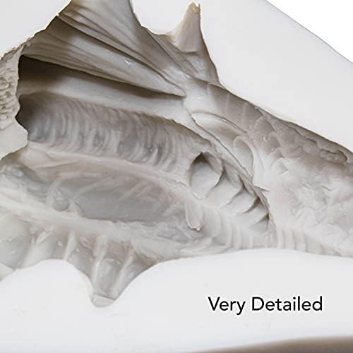 3D Dragão Mold Dragon Dragon Cabeça Molde de vela | Molde de silicone para bolo fondant resina