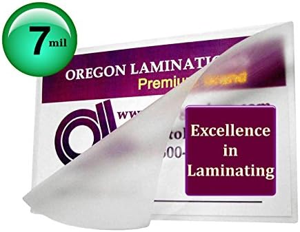 Oregon Laminações Premium 7 mil 4x6 Photo Hot Laminating Bolsa 4-1/4 x 6-1/4 CLEAR