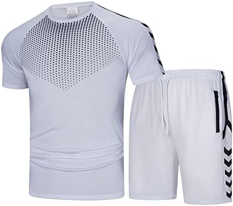 Mass slim fit terno de verão tendência tendência masculina pescoço redondo shorts de impressão solteira conjunto de esportes casuais