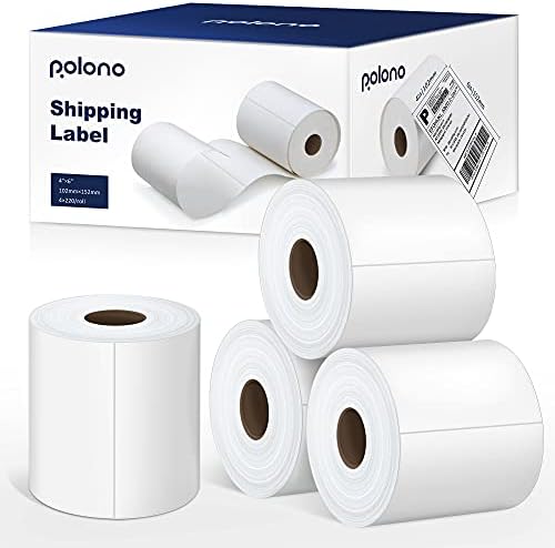 Impressora de etiqueta Polono, impressora térmica PL420 4x6, impressora de etiqueta de remessa