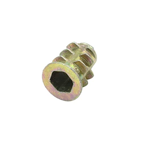 Honjie m4x10mm malhas de inserção rosqueada soquete hexéxico de liga de zinco M4 parafuso de móveis para madeira - para madeira -