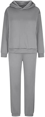 Terno de duas peças feminino Fashion Casual Fashion Sleeve Sweatshirt e calça de moletom combinando com roupas de moletom
