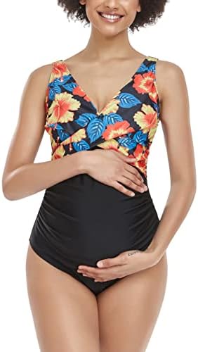 Summersunshine Maternity One Piece Swimwear Front Cross Pregnands Swimshathing Sathing Maternity Bikini