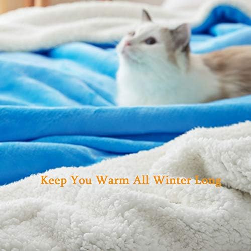Sonoro Kate Sherpa Blanket King Size - luxuoso duplo reversível super macio espesso grosso, macio quente e macio de veludo macio e macio
