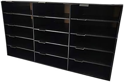FixtUledIsPlays® Bin de armazenamento de papel de construção 15 Organizador do compartimento de arquivo vertical