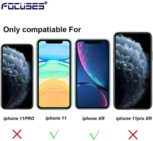 Concentra o protetor de tela do iPhone 11, o protetor de tela do iPhone XR, o filme de vidro com temperamento leve anti-azul para Apple iPhone XR & iPhone 11,3-Pack