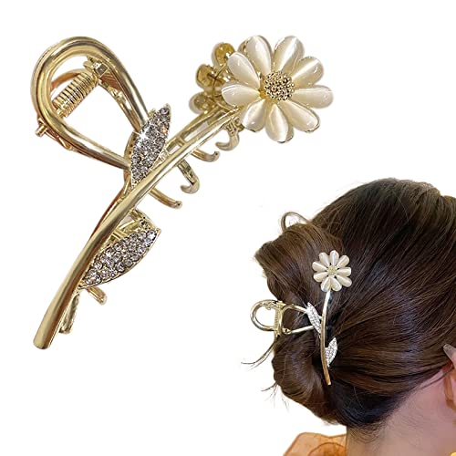 Garras de flor clipes de garras de metal clipes de cabelo para mulheres clipes de garras para cabelos cabelos grandes clipes