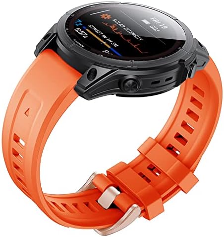 Ilazi Watch Band para Garmin Fenix ​​7S 6S/ 6S Pro Soletura de substituição de silicone