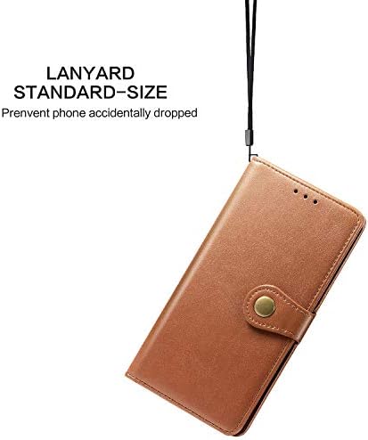 Caixa telefônica da carteira Zyzx LG K40, suporte de kickstand com recurso Flip Phone Case Id Card Slots