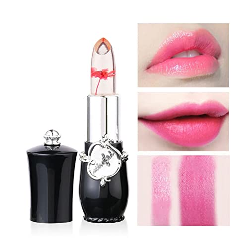 Hidratante 6 Color Jelly Chelly Temperature Flores secas Lipstick Alteração de batom Poppa brilho labial