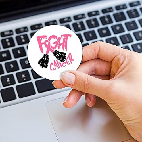 GANGPAT Fight Cancer Adesivos de câncer de mama Redes de cura de fita Rotique presente para mulheres de 3 polegadas