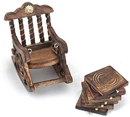 Monta de chá Piru Cadeira de montanha -russa de madeira em design Made Made Product atraente aparência