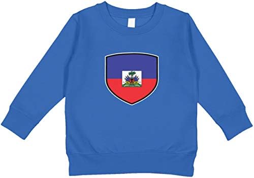 Amdesco haiti escudo bandeira haitiana para criança moletom