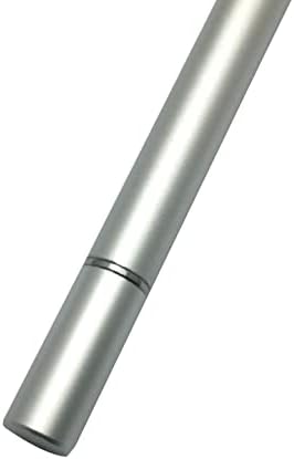 Caneta de caneta de onda de ondas de caixa compatível com oppo reno 5k - caneta capacitiva de dualtip, caneta de caneta de caneta capacitiva de ponta de ponta de fibra para oppo reno 5k - prata metálica de prata