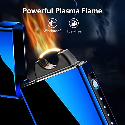 Gadatop arco plasma chama mais isqueiro USB Recarregável isqueiro elétrico à prova de vento para vela